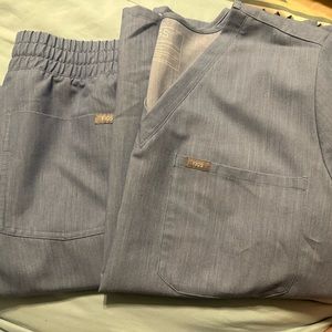 Figs Scrub Set Heather Indigo